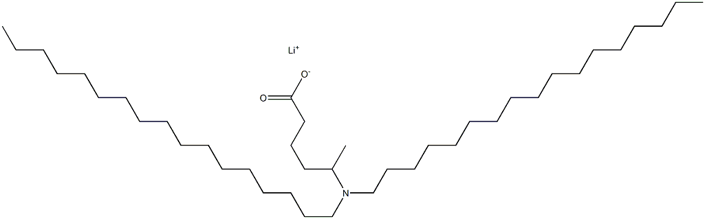 5-(Diheptadecylamino)hexanoic acid lithium salt Struktur