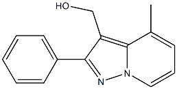 4-Methyl-2-phenylpyrazolo[1,5-a]pyridine-3-methanol Struktur