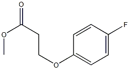 3-(p-Fluorophenoxy)propionic acid methyl ester Struktur