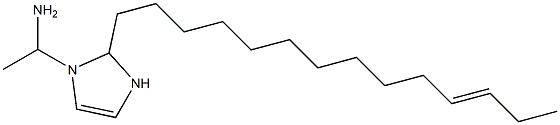 1-(1-Aminoethyl)-2-(11-tetradecenyl)-4-imidazoline Struktur