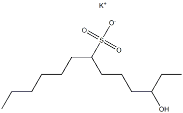 3-Hydroxytridecane-7-sulfonic acid potassium salt Struktur