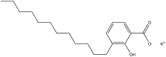 3-Dodecyl-2-hydroxybenzoic acid potassium salt Struktur