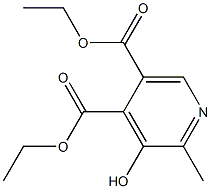 3-Hydroxy-2-methylpyridine-4,5-dicarboxylic acid diethyl ester Struktur