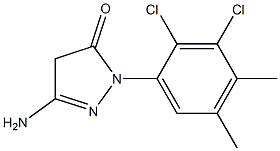 3-Amino-1-(2,3-dichloro-4,5-dimethylphenyl)-5(4H)-pyrazolone Struktur