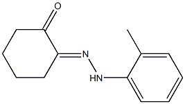 2-[2-(2-Methyl-phenyl)hydrazono]cyclohexanone Struktur