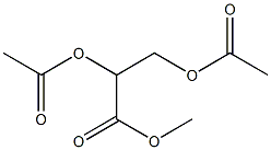 (+)-2-O,3-O-Diacetyl-D-glyceric acid methyl ester Struktur