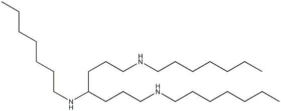 N,N',N''-Triheptylheptane-1,4,7-triamine Struktur