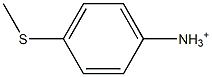 p-(Methylthio)anilinium Struktur