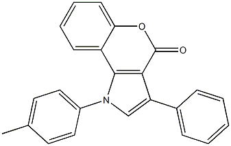 1-(4-Methylphenyl)-3-phenyl[1]benzopyrano[4,3-b]pyrrol-4(1H)-one Struktur