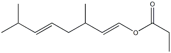 Propionic acid 3,7-dimethyl-1,5-octadienyl ester Struktur