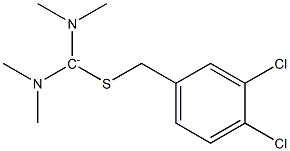 Bis(dimethylamino)[(3,4-dichlorophenylmethyl)thio]methylium Struktur