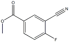 3-Cyano-4-fluorobenzoic acid methyl ester Struktur