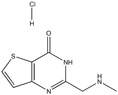 2-Methylaminomethyl-3H-thieno[3,2-d]pyrimidin-4-one hydrochloride Struktur