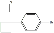 1-(4-BROMOPHENYL)CYCLOBUTANE-1-CARBONITRILE Struktur