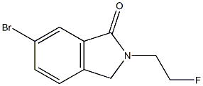 6-Bromo-2-(2-fluoroethyl)isoindolin-1-one Struktur