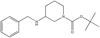 1-Boc-3-Benzylamino-piperidine Struktur