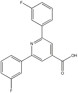 2,6-Bis(3-fluorophenyl)isonicotinic acid Struktur