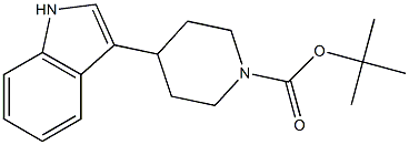 Tert-Butyl 4-(1H-indol-3-yl)piperidine-1-carboxylate Struktur