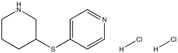 4-(Piperidin-3-ylthio)pyridine dihydrochloride Struktur