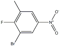 3-bromo-4-fluoro-5-methyl nitrobenzene Struktur