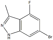 6-Bromo-4-fluoro-3-methyl-1H-indazole Struktur