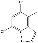 5-bromo-7-chloro-4-methylbenzofuran Struktur