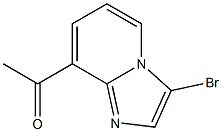 1-(3-bromoimidazo[1,2-a]pyridin-8-yl)ethanone Struktur