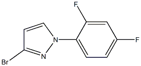 3-bromo-1-(2,4-difluorophenyl)-1H-pyrazole Struktur