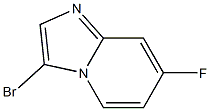 3-bromo-7-fluoroimidazo[1,2-a]pyridine Struktur