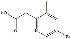 5-Bromo-3-methylpyridine-2-acetic acid Struktur