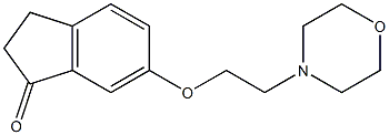 6-(2-morpholinoethoxy)-2,3-dihydroinden-1-one Struktur