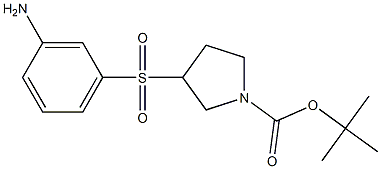 3-(3-Amino-benzenesulfonyl)-pyrrolidine-1-carboxylic acid tert-butyl ester Struktur