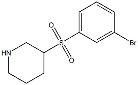 3-(3-Bromo-benzenesulfonyl)-piperidine Struktur