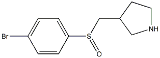 3-(4-Bromo-benzenesulfinylmethyl)-pyrrolidine Struktur