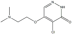 5-(2-(dimethylamino)ethoxy)-4-chloropyridazin-3(2H)-one Struktur