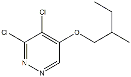 5-(2-methylbutoxy)-3,4-dichloropyridazine Struktur