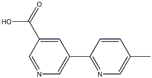 5-(5-methylpyridin-2-yl)pyridine-3-carboxylic acid Struktur