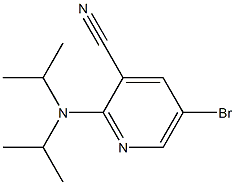 5-bromo-2-(diisopropylamino)pyridine-3-carbonitrile Struktur