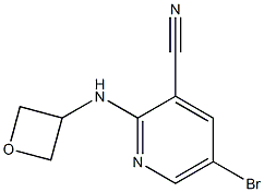 5-bromo-2-(oxetan-3-ylamino)pyridine-3-carbonitrile Struktur