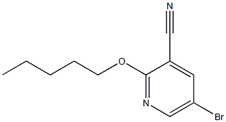 5-bromo-2-(pentyloxy)pyridine-3-carbonitrile Struktur