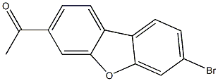 1-(7-broModibenzo[b,d]furan-3-yl)ethanone Struktur