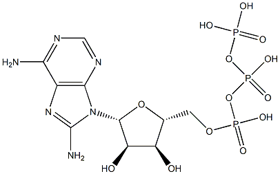 8-Aminoadenosine-5'-O-triphosphate Struktur