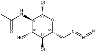 2-Acetamido-6-azido-2,6-dideoxy-D-glucopyranose Struktur