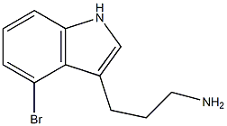 3-(4-bromo-1H-indol-3-yl)propan-1-amine Struktur