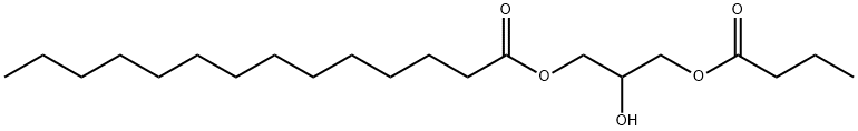 1-Myristoyl-3-Butyryl-rac-glycerol Struktur