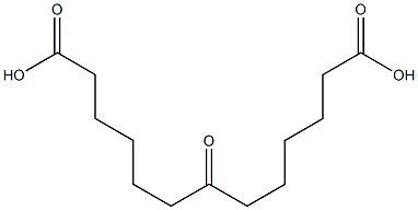 Tridecanedioic acid, 7-oxo- Struktur