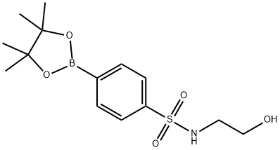 N-(2-Hydroxyethyl)-4-(4,4,5,5-tetramethyl-1,3,2-dioxaborolan-2-yl)benzenesulfonamide Struktur