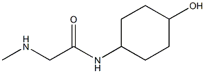 N-(4-hydroxycyclohexyl)-2-(methylamino)acetamide Struktur