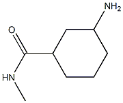 3-amino-N-methylcyclohexane-1-carboxamide Struktur