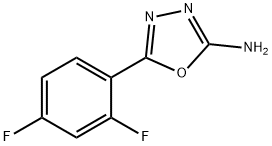 5-(2,4-difluorophenyl)-1,3,4-oxadiazol-2-amine Struktur